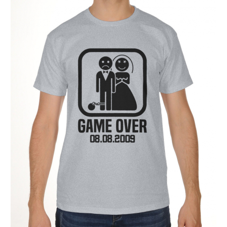Koszulka męska na wieczór kawalerski Game Over